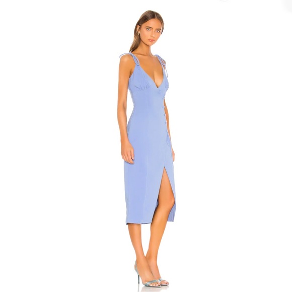 REVOLVE Camila Coelho Aaliyah Midi Dress in Periwinkle Blue Size M - Picture 2 of 7